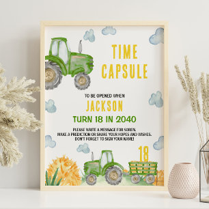 Poster Símbolo de Cápsula Horária de Aniversário da Fazen
