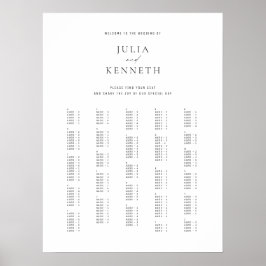 Poster Símbolo de Casamento Alfabético Elegante Clássico