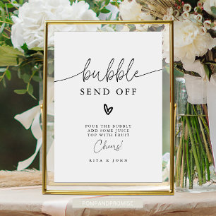 Poster Símbolo de Casamento de Bar Borracha do Script de