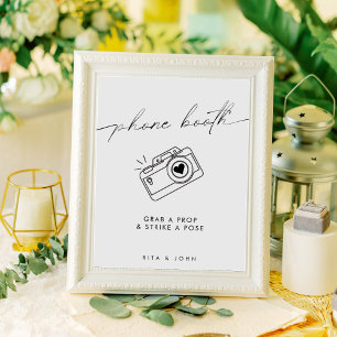 Poster Símbolo de Casamento de Foto Minimalista Moderno B