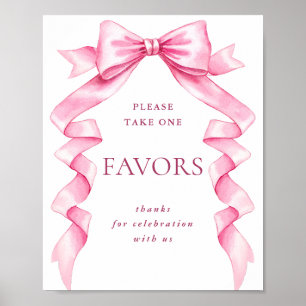 Poster Símbolo de Casamento do Arco Rosa Elegante Favorec