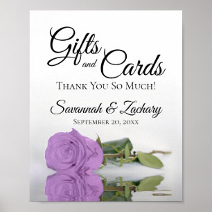 Poster Símbolo de Casamento do Rosa Roxo Lilac