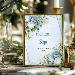 Poster Símbolo de Casamento Verde Dourado Azul