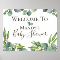 Símbolo de Chá de fraldas Personalizado do Foliage