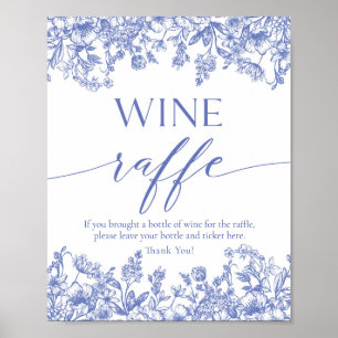 Poster Símbolo de Chá de panela de Raffel de Vinho Floral