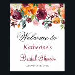 Poster Símbolo de Chá de panela Floral Cor-de-Rosa Laranj<br><div class="desc">Símbolo de Chá de panela Floral Cor-de-Rosa Laranja Brilhante</div>