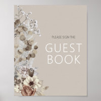 Símbolo de Chá de panela Floral Modern Boho Livro 