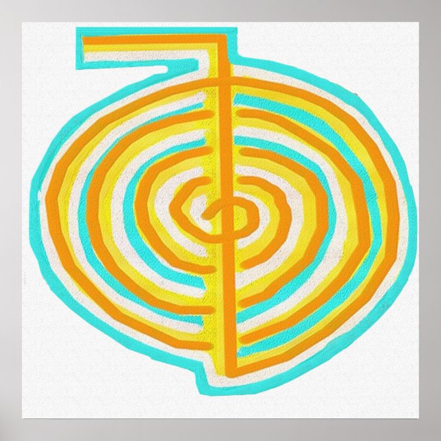 Poster Símbolo de cicatrização natural do Alternativo Rei (Frente)