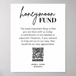Poster Símbolo de Código QR do Fundo de Honra Moderno