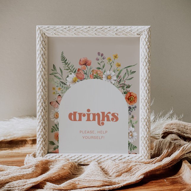 Poster Símbolo de Drenas de Flor Selvagem (Criador carregado)