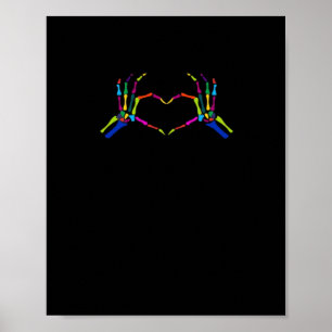Poster Símbolo de esqueleto bonito Clássico do Dia das Br