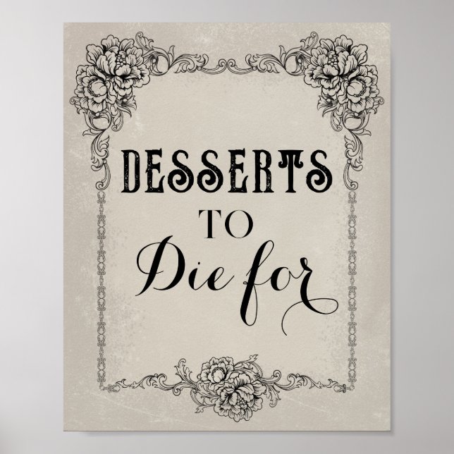 Poster Símbolo de Evento do Partido Editável Gótico Vitor (Frente)