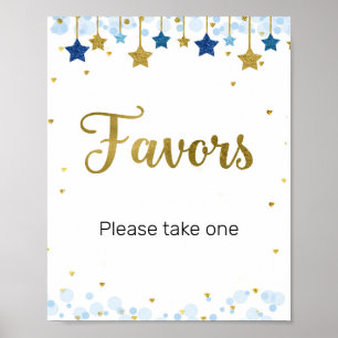 Poster Símbolo de Favor da Água Twinkle Twinkle