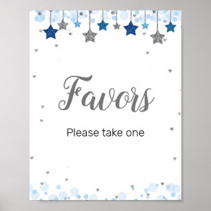 Poster Símbolo de Favor da Água Twinkle Twinkle
