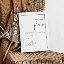 Poster Símbolo de Foto de Casamento Branco e Preto Editáv