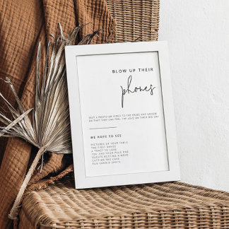 Poster Símbolo de Foto de Casamento Branco e Preto Editáv