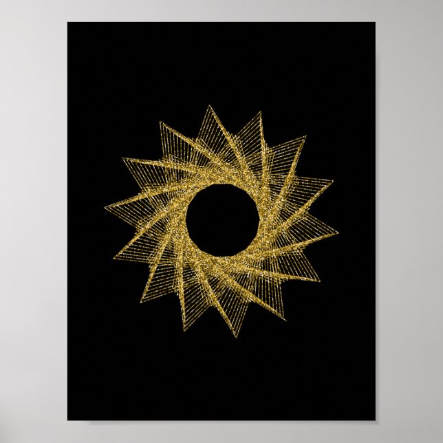 Poster Símbolo de Geometria Sagrada (Frente)