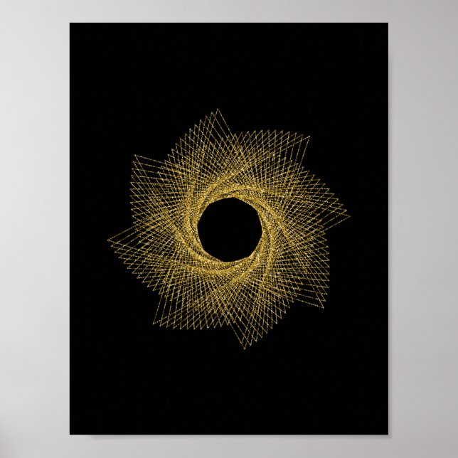 Póster Símbolo de Geometria Sagrada (Frente)