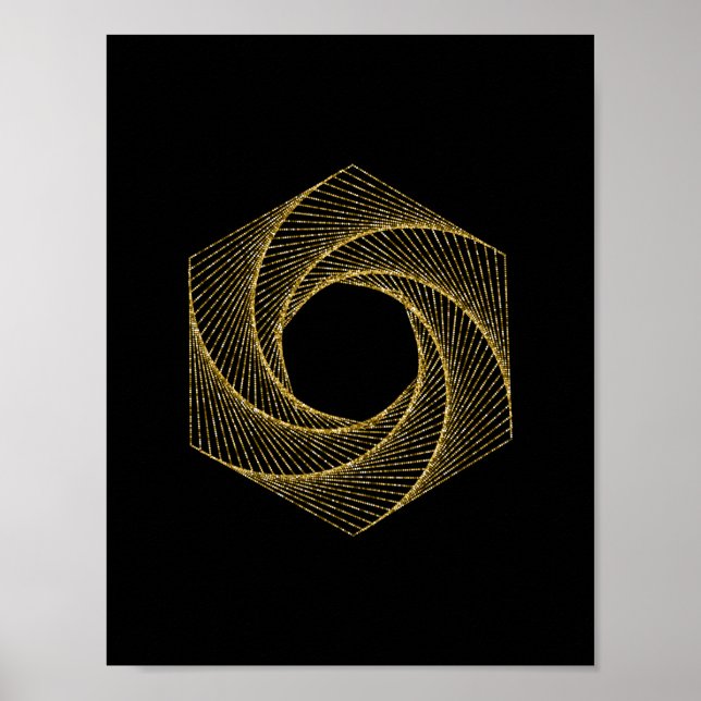 Poster Símbolo de Geometria Sagrada (Frente)
