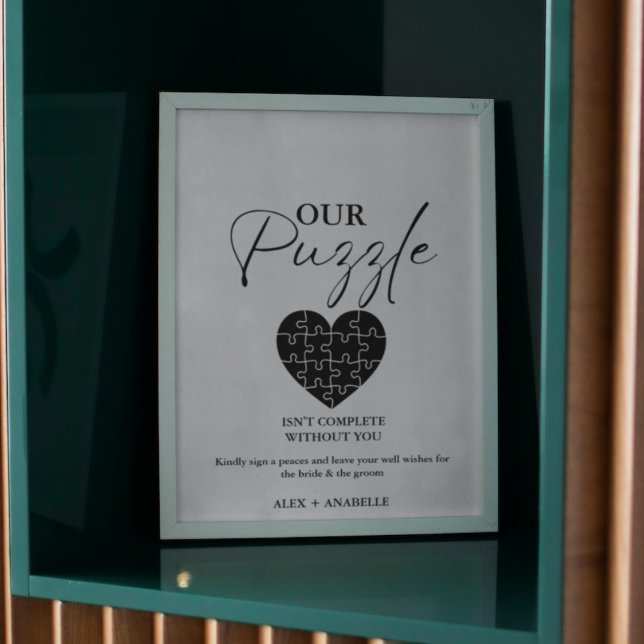 Poster Símbolo de Guestbook Quebra-cabeça de Casamento Ne (Criador carregado)
