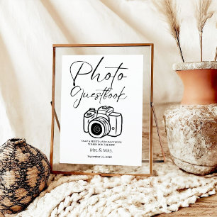 Poster Símbolo de guia weddingphotodo script minimalista