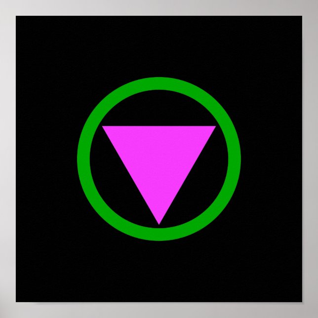 Póster símbolo de hetero (Frente)