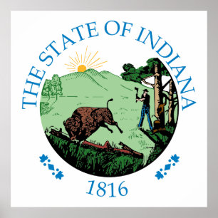 Poster Símbolo de Indiana
