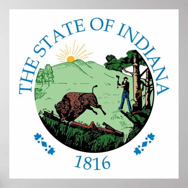 Poster Símbolo de Indiana (Frente)