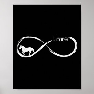Poster Símbolo de Infinidade do Cavalo Amor Homens Andand