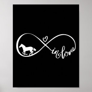 Poster Símbolo de Infinidade do Cavalo Cavalo Cavalo Anco