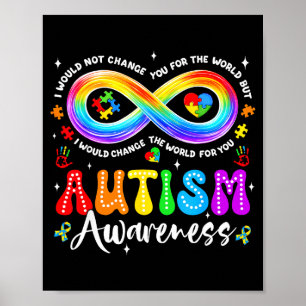 Poster Símbolo de infinito da aceitação e conscientização