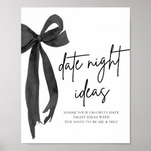 Poster Símbolo de Jogo Ideias Noturnas de Data da Noite d