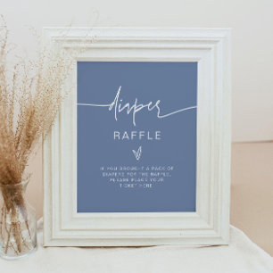 Poster Símbolo de Jogo Raffle da Fralda Azul Dusty MARLO 