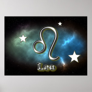 Póster Símbolo de Leo