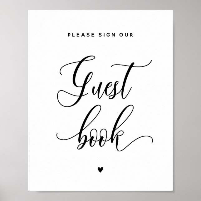Poster Símbolo de Livro Convidado 8x10" (Frente)