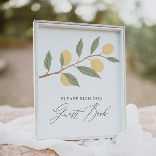 Poster Símbolo de Livro de Convidado do Chá de fraldas Le (Criador carregado)