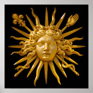 Poster Símbolo de Luís XIV o Rei Sol