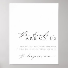 Poster Símbolo de Menu de Bar Mínimo Moderno do Ellesmere