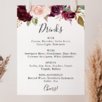 Símbolo de Menu Rustic Floral Botanical Wedding Dr