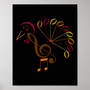 Poster Símbolo de Música Turquia Professor de Música Obri
