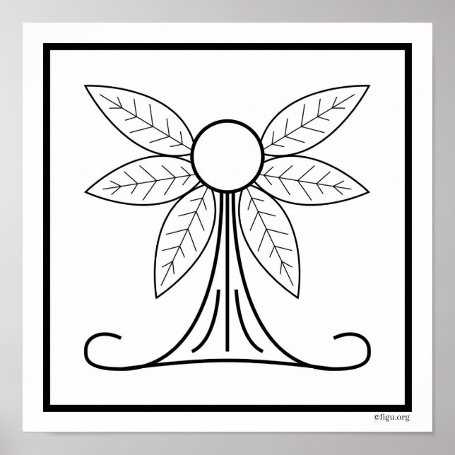 Poster Símbolo de natureza (Frente)