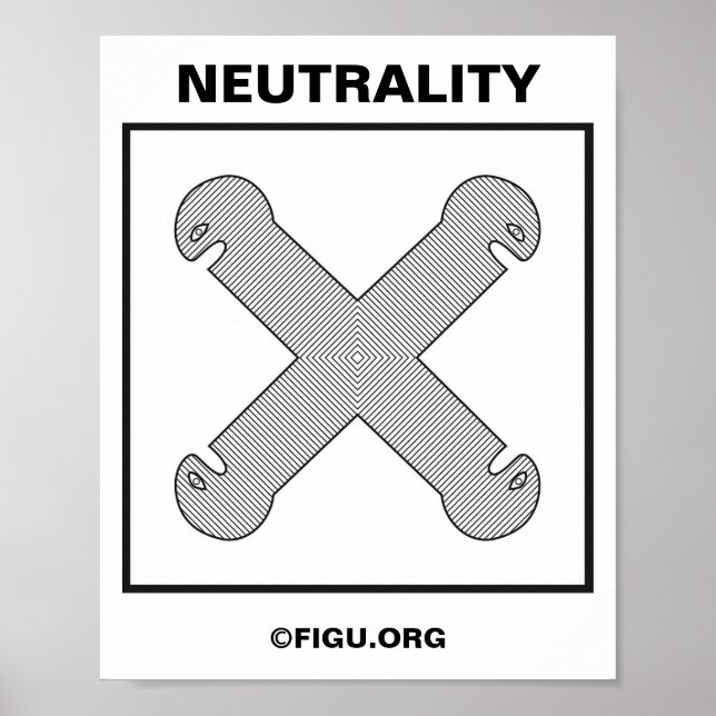 Poster Símbolo de Neutralidade (Frente)
