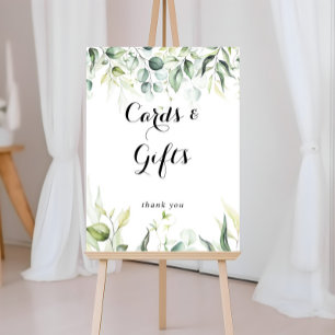 Poster Símbolo de Ofertas e Cartões Verdes Eucalyptus com