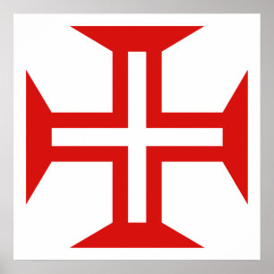 Poster Símbolo de passagem de pavilhão de Portugal