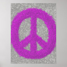 Poster Símbolo de Paz Roxo
