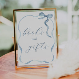 Poster Símbolo de presentes e Arcos azuis