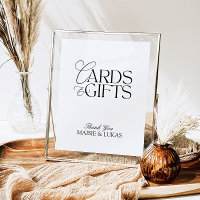 Símbolo de presentes e cartões modernos e minimali