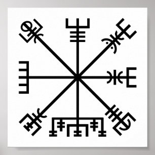 Poster Símbolo de Vegvisir