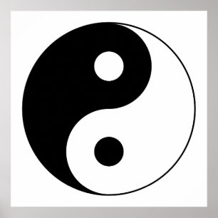 Póster Símbolo de Yin Yang
