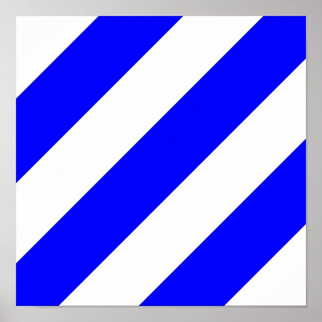 Poster símbolo do alfabeto náutico marítimo número seis (Frente)